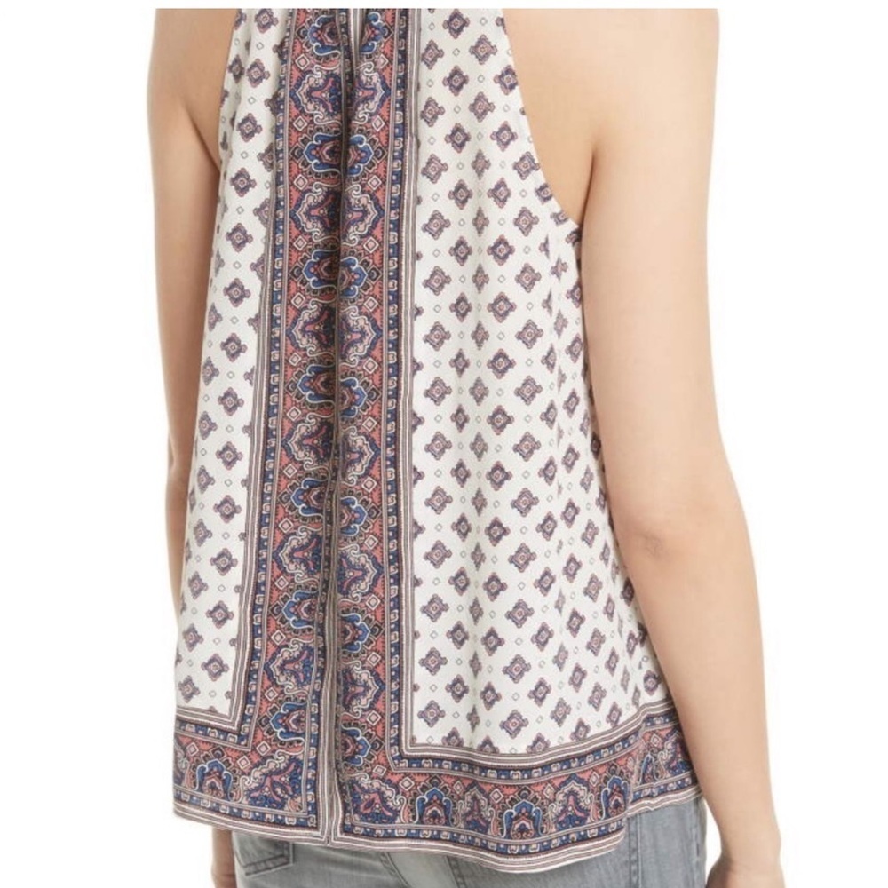 Joie Bradie Top Paisley print. Size XXS.  Worn once.  No flaws 100% Silk - Picture 2 of 7